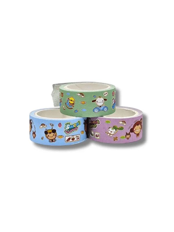 Washi Tape Fantasia Kawaii Pet - Kit com 3