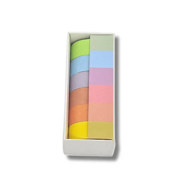 Washi Tape Harmonia Cromática - Kit 6 cores