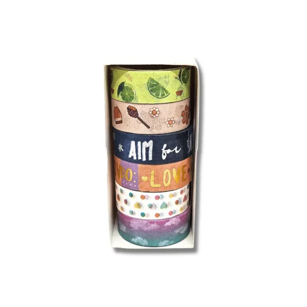 Washi Tape Paleta Afetiva - Kit com 6