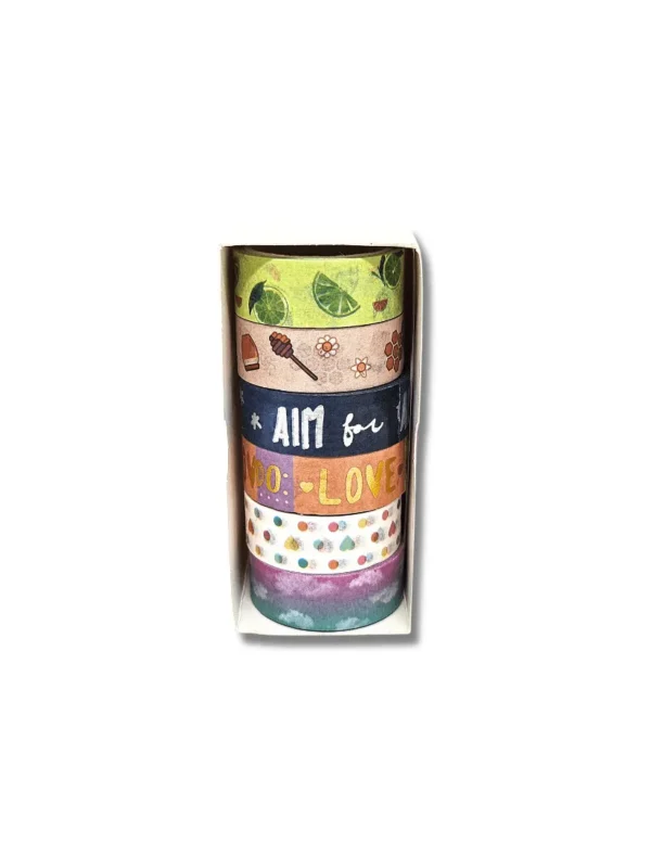 Washi Tape Paleta Afetiva - Kit com 6