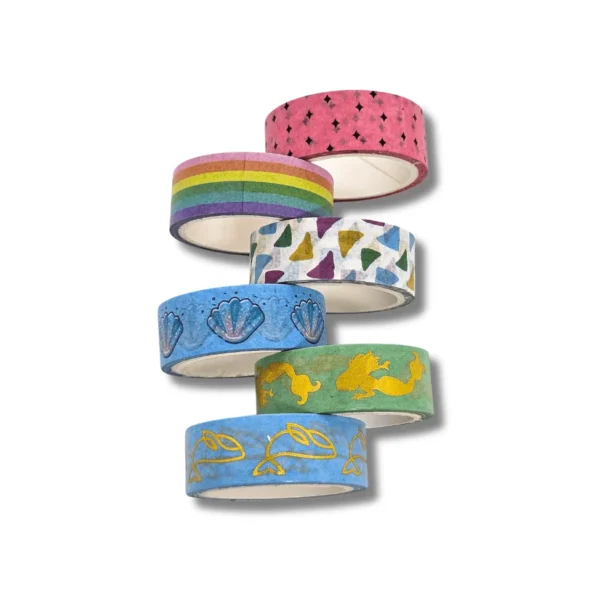 Washi Tape Tesouros do Oceano - Kit com 6