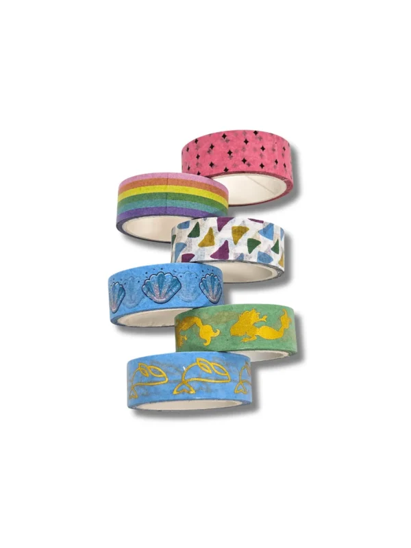 Washi Tape Tesouros do Oceano - Kit com 6