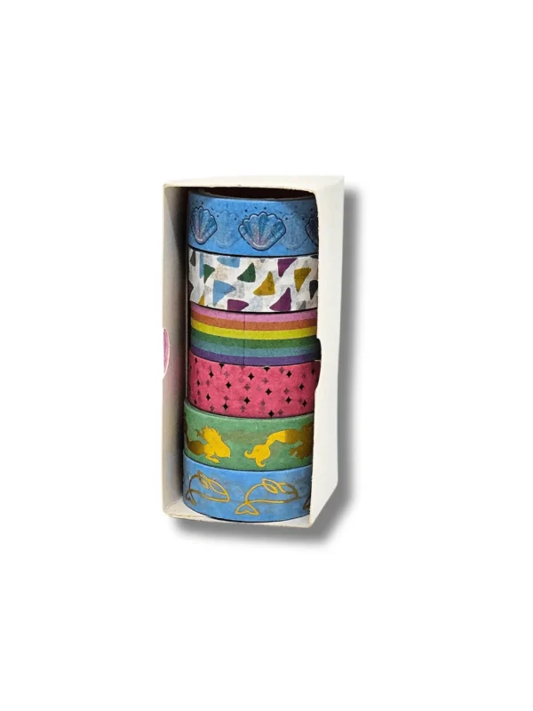 Washi Tape Tesouros do Oceano - Kit com 6