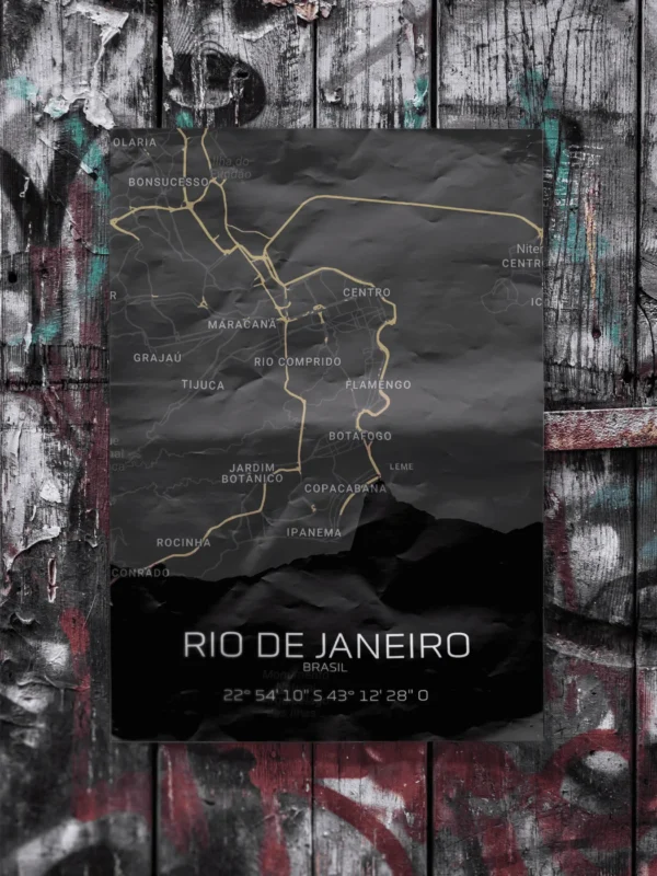Quadro Horizontes do Rio de Janeiro - Personalizado A4 Vertical