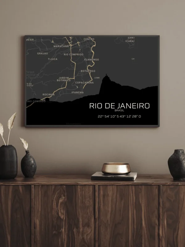Quadro Horizontes de Rio de Janeiro - Personalizado A4 Horizontal