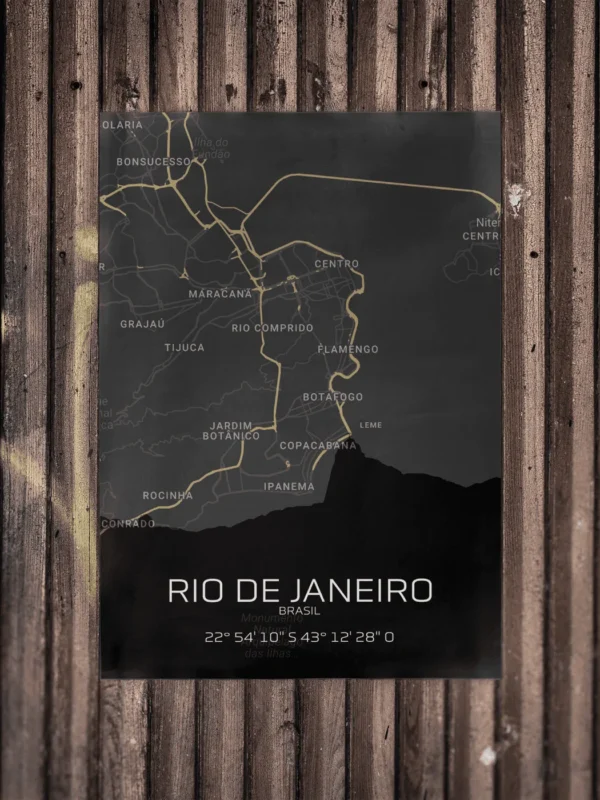 Quadro Horizontes do Rio de Janeiro - Personalizado A4 Vertical