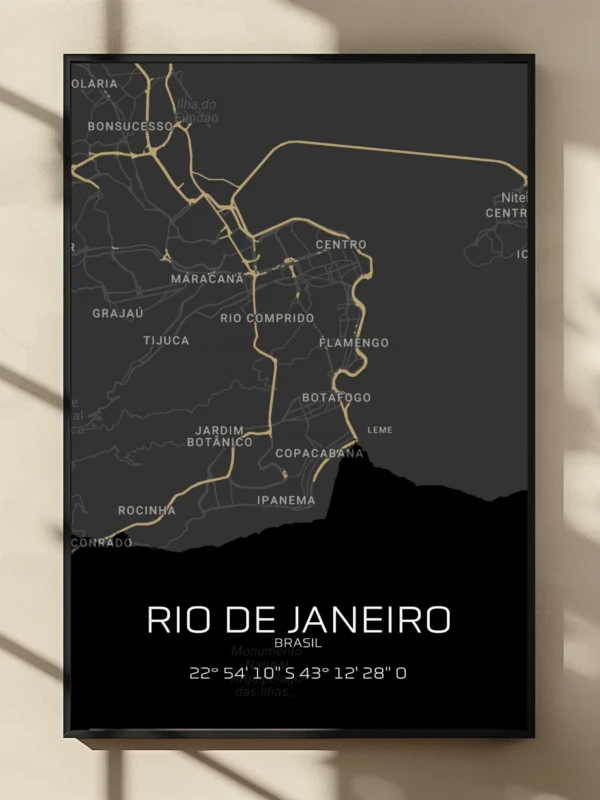Quadro Horizontes do Rio de Janeiro - Personalizado A4 Vertical