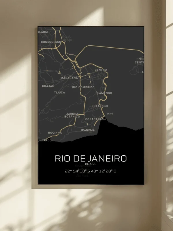 Quadro Horizontes do Rio de Janeiro - Personalizado A4 Vertical