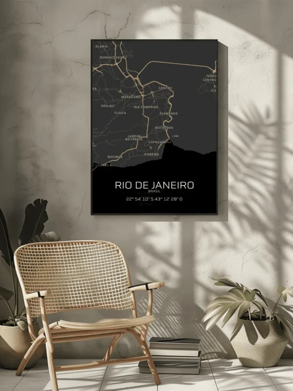 Quadro Horizontes do Rio de Janeiro - Personalizado A4 Vertical