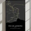 Quadro Horizontes do Rio de Janeiro - Personalizado A4 Vertical