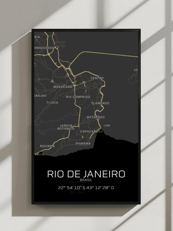 Quadro Horizontes do Rio de Janeiro - Personalizado A4 Vertical
