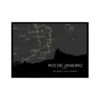 Quadro Horizontes de Rio de Janeiro - Personalizado A4 Horizontal