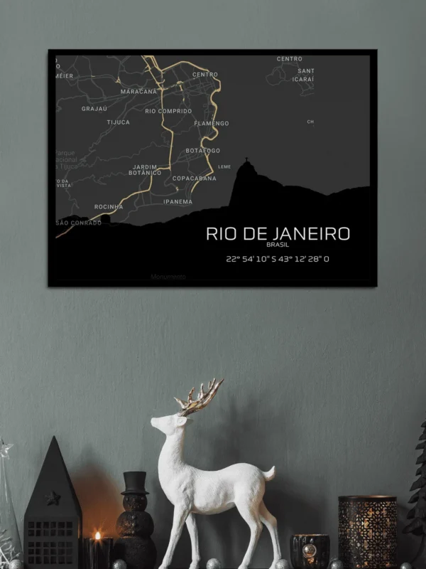 Quadro Horizontes de Rio de Janeiro - Personalizado A4 Horizontal