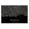 Quadro Horizontes de São Paulo - Personalizado A4 Horizontal