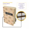 Sketchbook Copta Boho Daily Notes - Caderno Achala