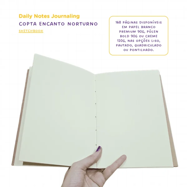 Sketchbook Copta Etno Daily Notes - Caderno Achala