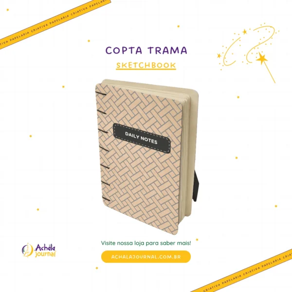Sketchbook Copta Trama Daily Notes - Caderno Achala