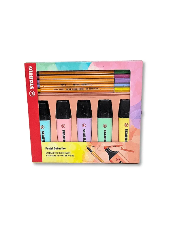 Stabilo KIT PASTEL COLLECTION - Marca Texto + Fineliners