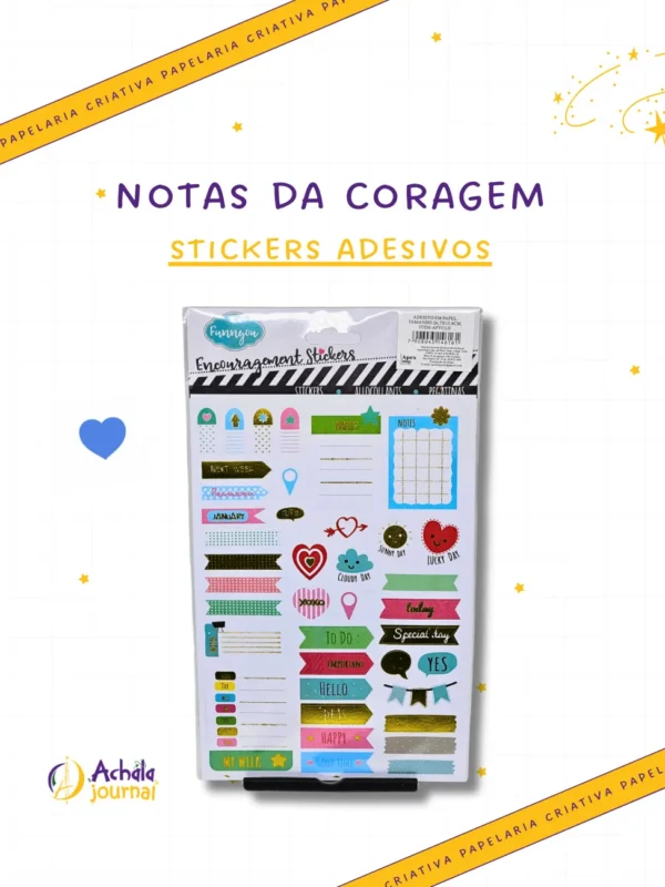 Stickers Notas da Coragem