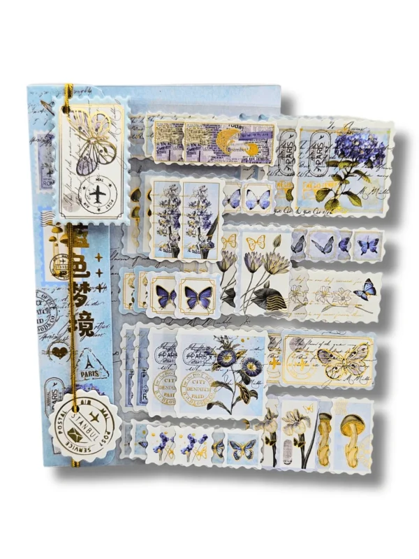 Kit Stickers Retro Stamps