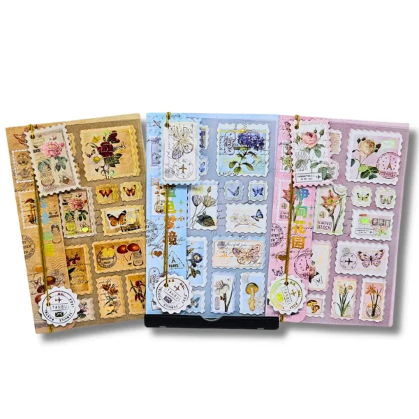 Kit Stickers Retro Stamps