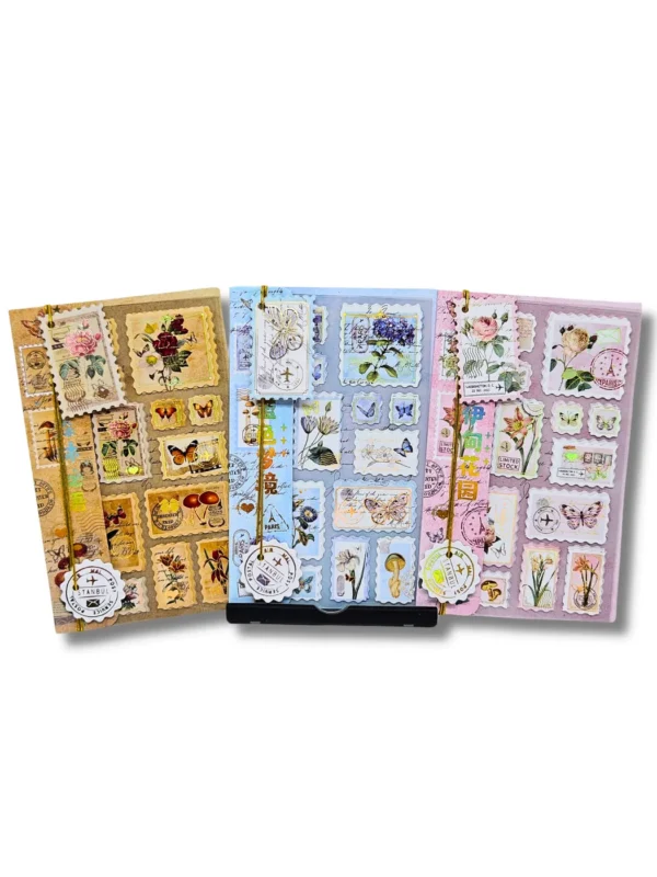 Kit Stickers Retro Stamps