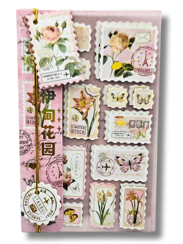 Kit Stickers Retro Stamps