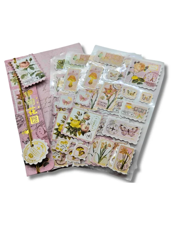 Kit Stickers Retro Stamps