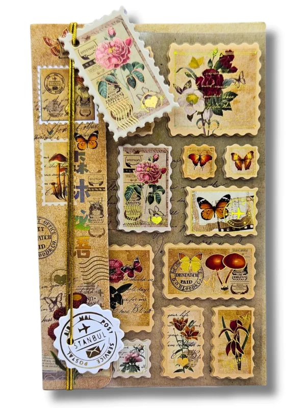 Kit Stickers Retro Stamps
