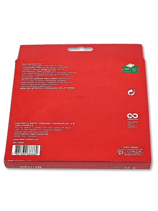 Textliner Faber Castell 6 cores - Marcadores de Texto