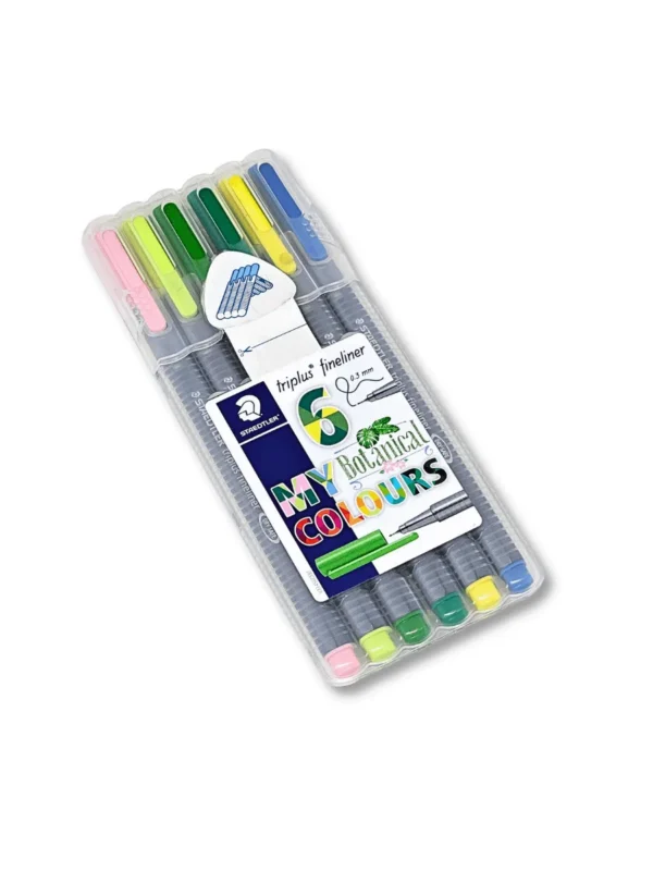 Triplus Fineliner Staedtler My Botanical Colours 0.3mm 6 cores