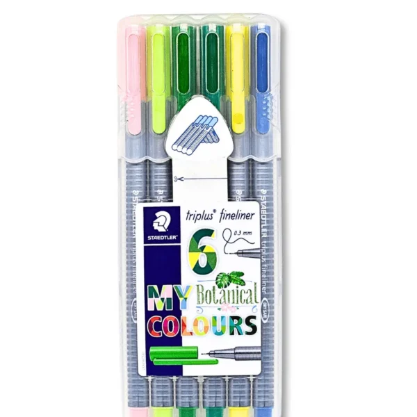 Triplus Fineliner Staedtler My Botanical Colours 0.3mm 6 cores