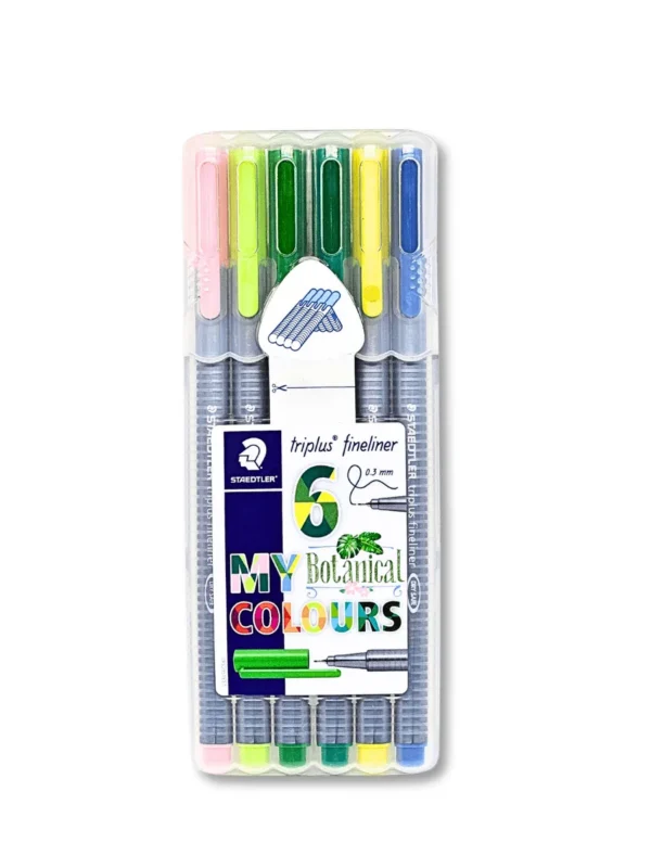 Triplus Fineliner Staedtler My Botanical Colours 0.3mm 6 cores