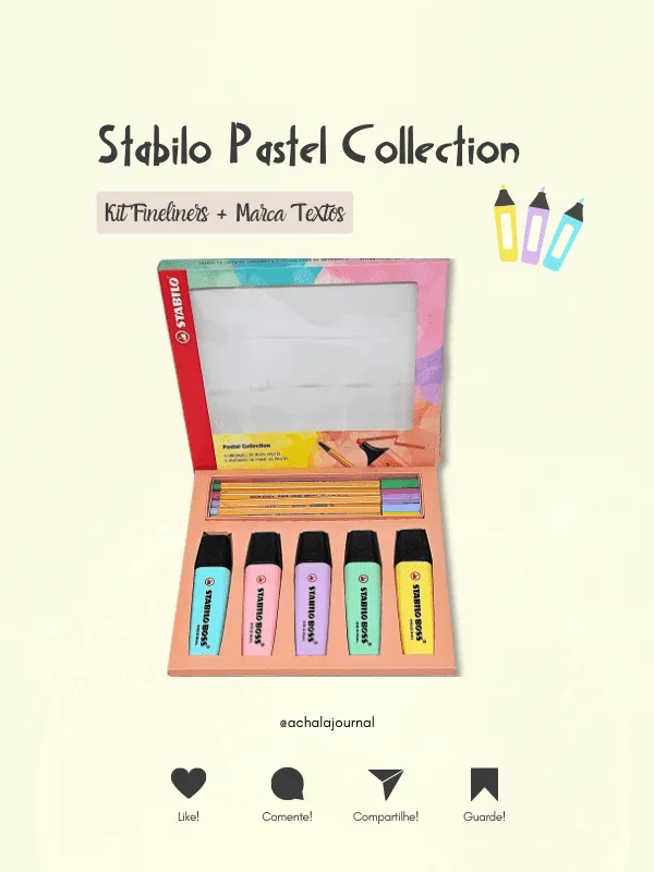 Stabilo KIT PASTEL COLLECTION - Marca Texto + Fineliners