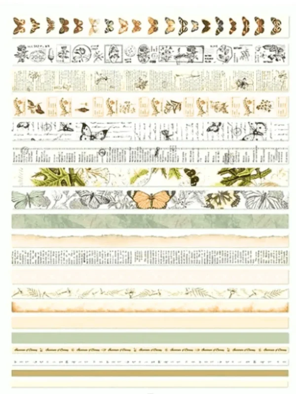 Washi Tapes Memórias do Jardim: 20 Rolos de Elegância