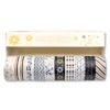 AESTHETIC WASHI TAPES - KIT COM 10 UNIDADES