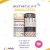 AESTHETIC WASHI TAPES - KIT COM 10 UNIDADES