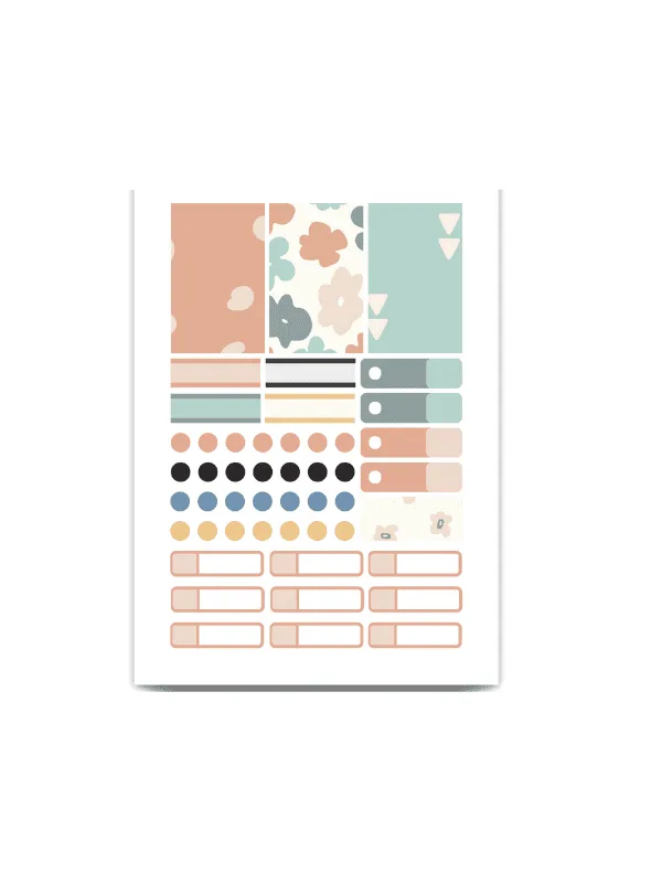 Achala Kit Adesivos para Planner - Toques de Serenidade