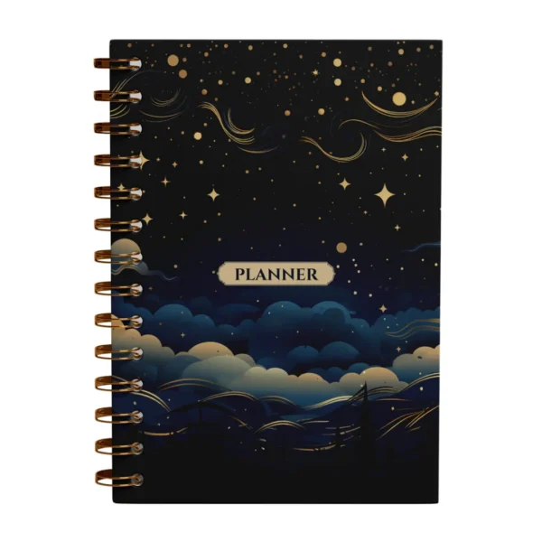 Planner 2025 Anual Datado Journey Noite Celestial - Paper 90g