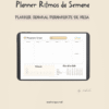Achala Planner Semanal Ritmos da Semana - Permanente de Mesa