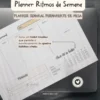 Achala Planner Semanal Ritmos da Semana - Permanente de Mesa