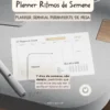 Achala Planner Semanal Ritmos da Semana - Permanente de Mesa