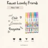 Marca Textos Kawaii Qesefun Lovely Friends