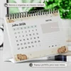 Detalhe da encadernação em Wire-O metálico e suporte estável