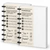 Kit Duo Refil Sem Pauta 90g com 2 blocos e 320 páginas reposicionáveis para caderno inteligente e modular Achala Journal