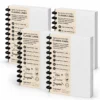 Kit Master Refil Pautado 90g com 4 blocos e 640 páginas reposicionáveis para caderno inteligente e modular Achala Journal