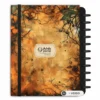 Caderno de disco Floresta fechado com elástico de alta tensão para transporte seguro na bolsa ou mochila