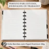 Refil pautado reposicionável em ambiente de trabalho para anotações de reuniões, rotina e estudos