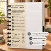 Pacote completo do refil pautado com 160 páginas em papel 90g para caderno infinito inteligente Achala Journal