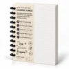 Refil Pautado 90g Classic Lines Achala Journal com folhas reposicionáveis para caderno inteligente e planners de disco